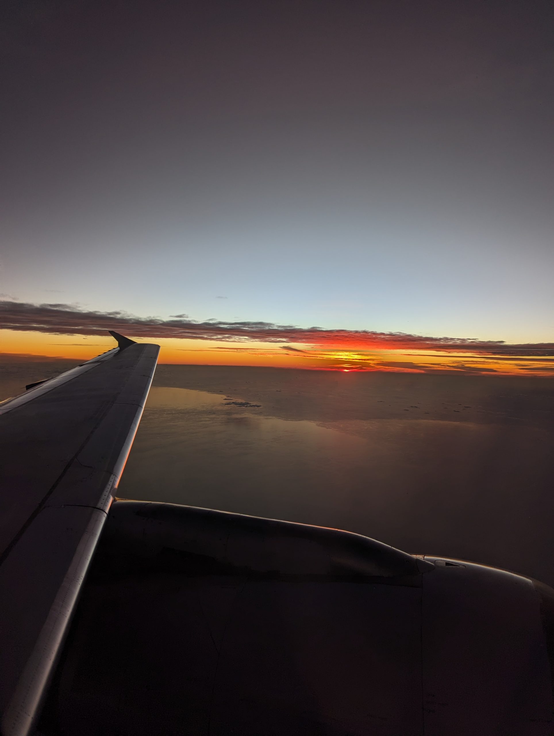 Plane Sunset Wing